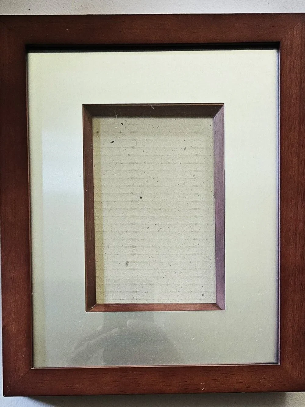 4x6 Brown Wood Picture Frame with Mat – Tabletop or Wall Display